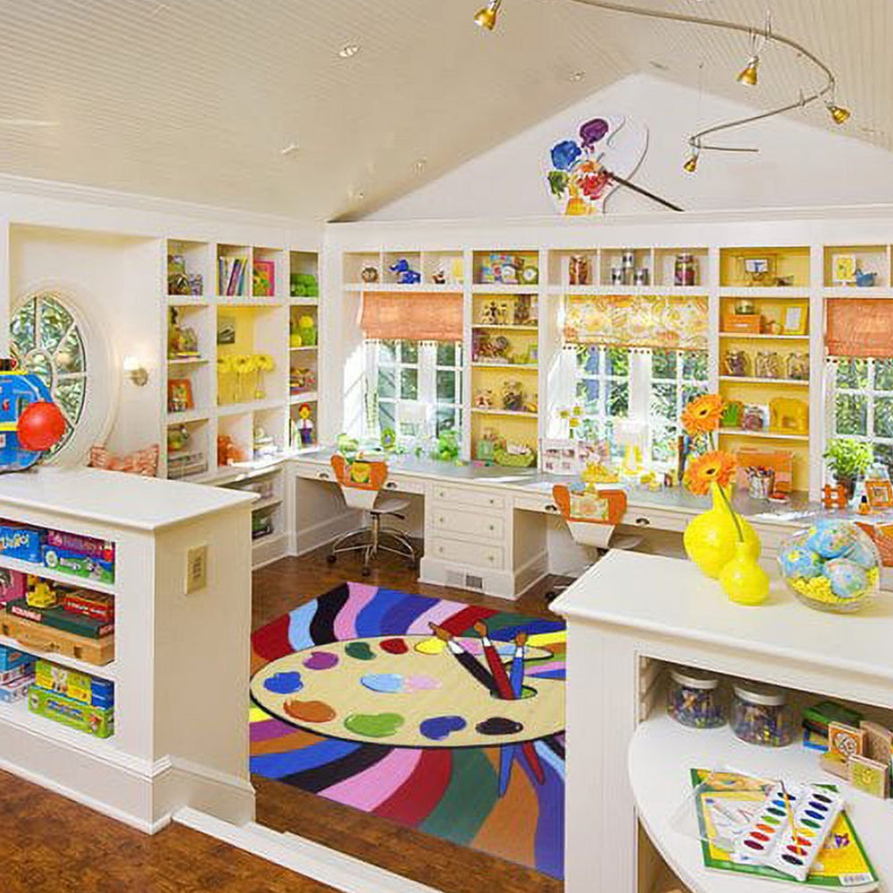 L.A Rugs Painting Time Rectangular Area Rug