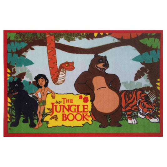 L.A Rugs 3' 3" x 4' 10" Fun Time The Jungle Book Animals Rectangular Area Rug