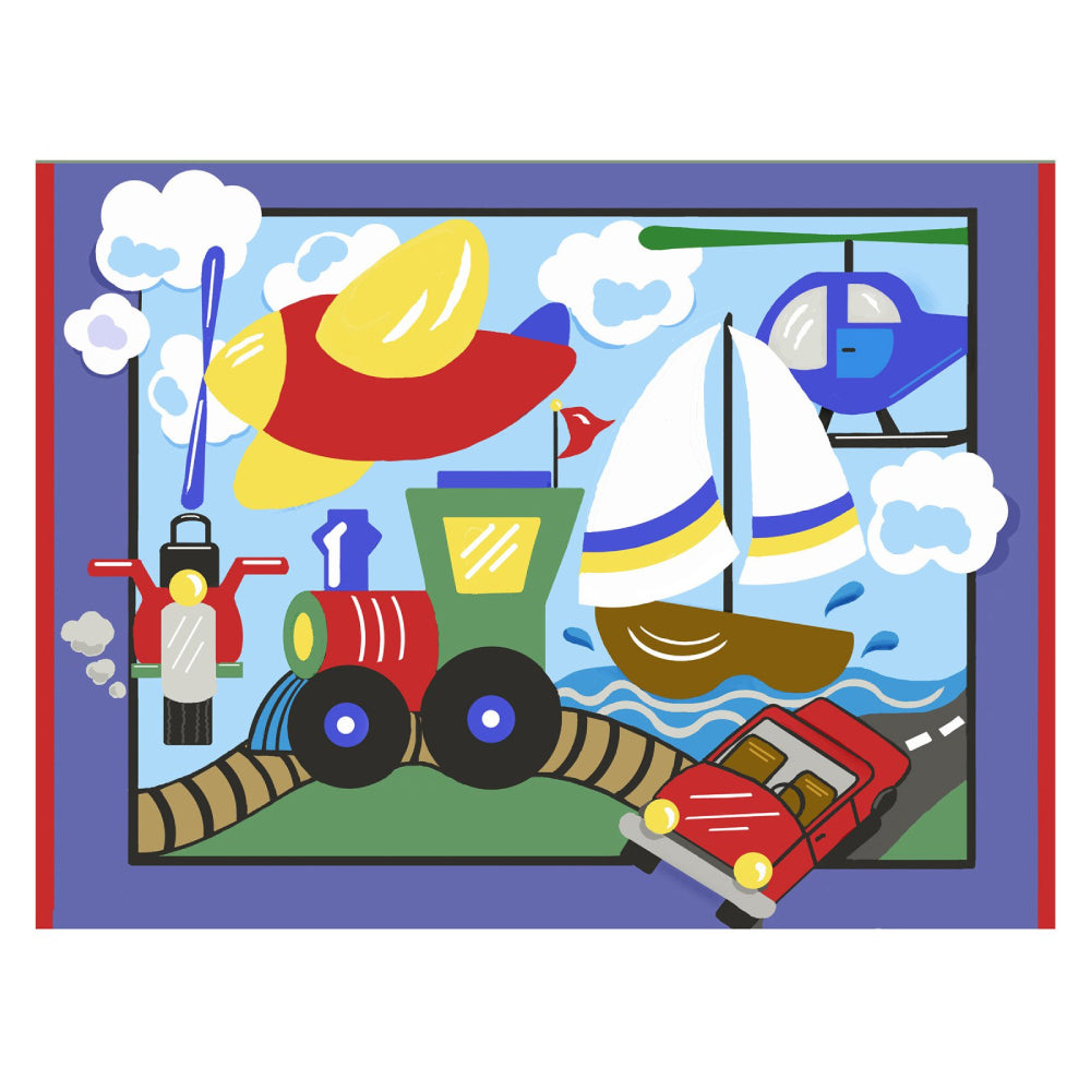 L.A Rugs 3' 3" x 4' 10" High Speed Rectangular Area Rug