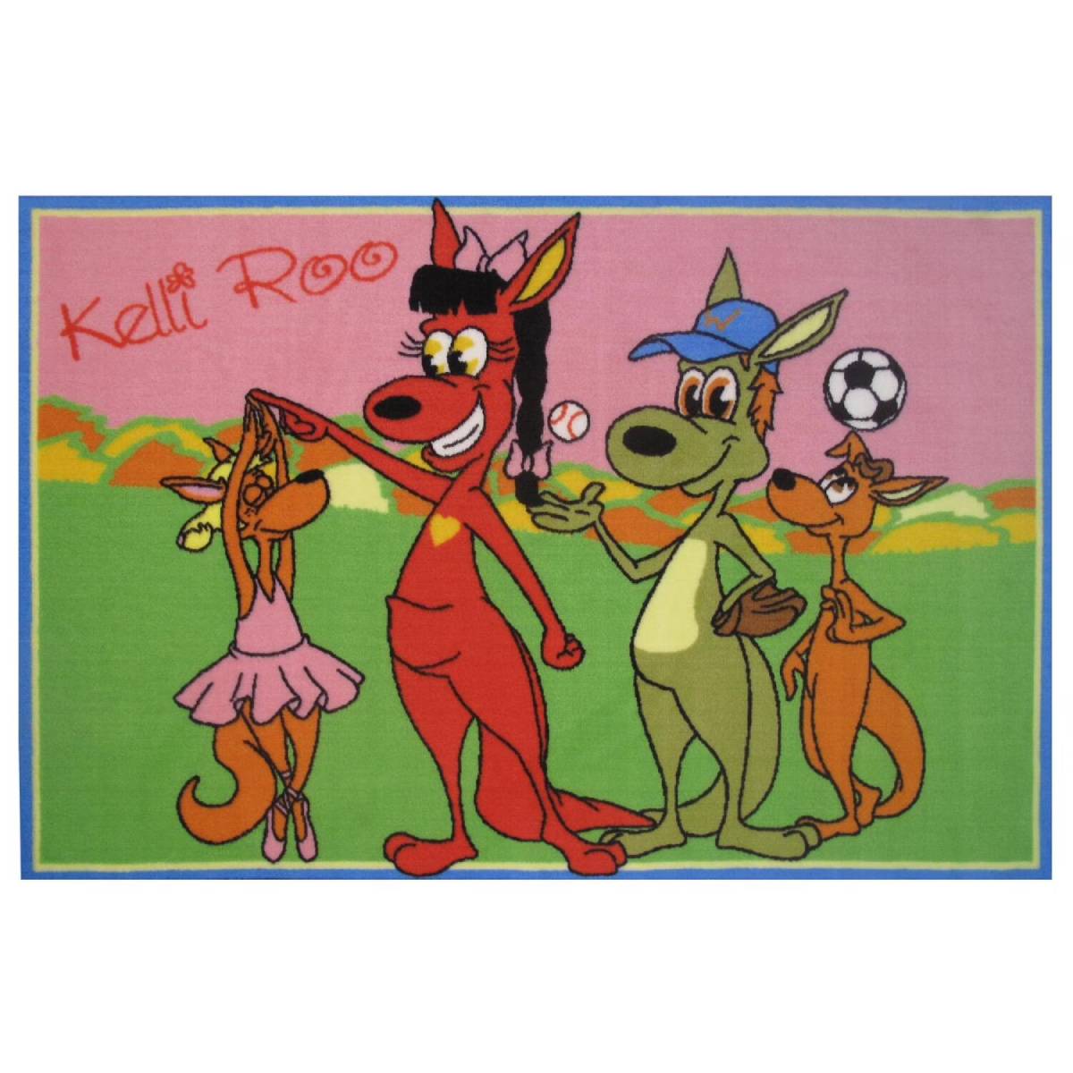 L.A Rugs 3' 3" x 4' 10" Fun Time Kelli Roo Dancing Rectangular Area Rug