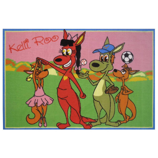 L.A Rugs 3' 3" x 4' 10" Fun Time Kelli Roo Dancing Rectangular Area Rug