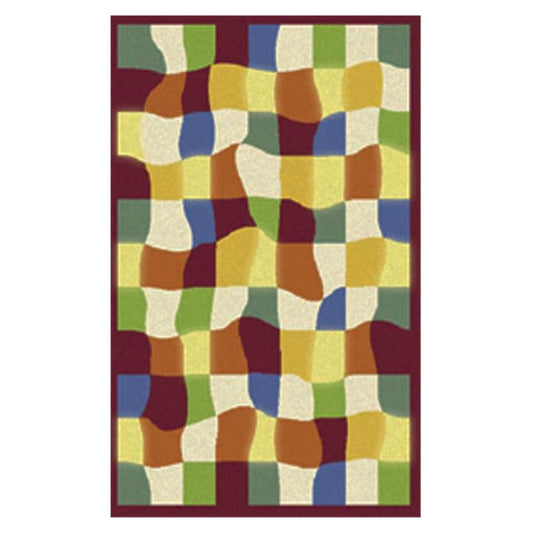 L.A Rugs 3'3" x 4'10" Night Flash NF-14 Rectangular Area Rug - Blue