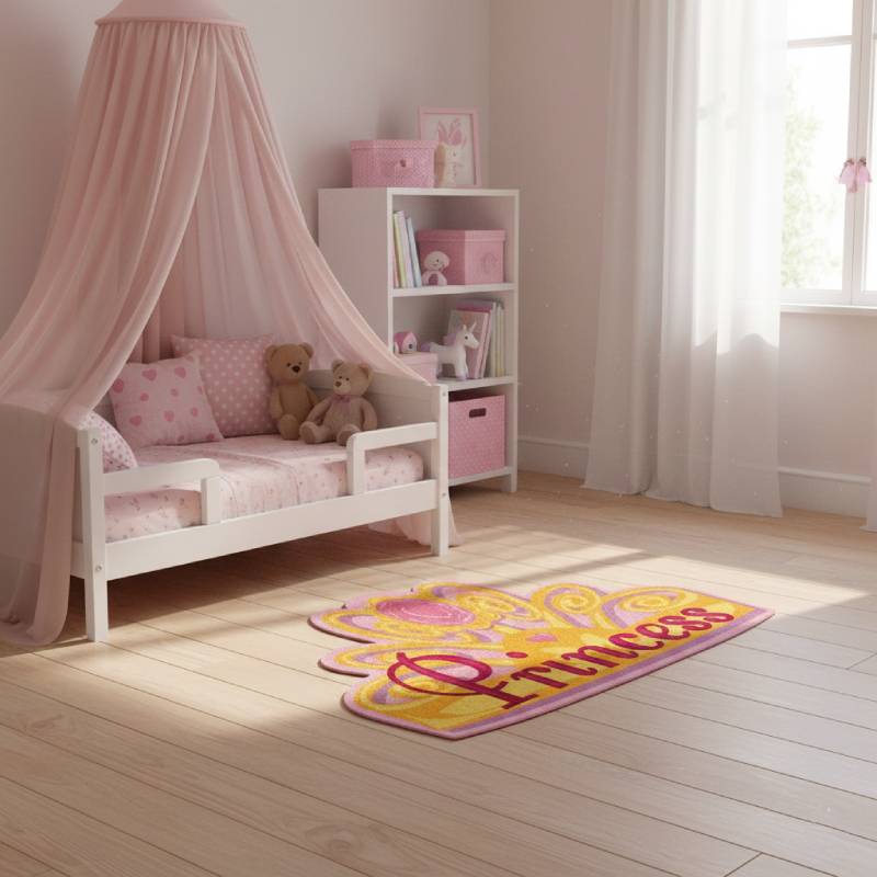 L.A Rugs 2' 6" x 3' 9" Supreme Pretty Princess Area Rug - Pink/Yellow