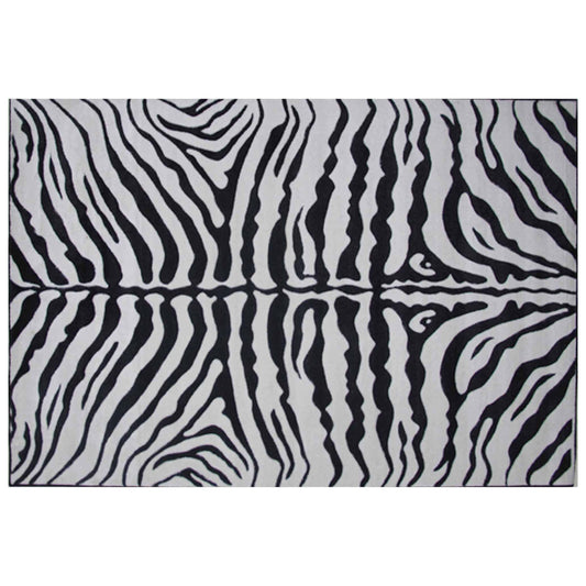 L.A Rugs Zebra Skin Rectangle Area Rug