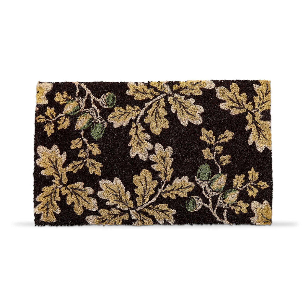 Tag 1'6" x 2'6" Oak Leaf Acorn Coir Mat - Brown