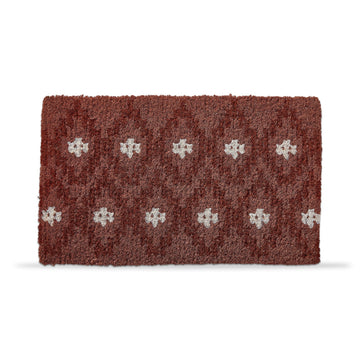 Tag 1'6" x 2'6" Adobe Sugar Geo Coir Mat - Brown