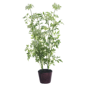 Allstate Floral 40.5" Queen Anne's Lace Plant Flower Arrangement - White