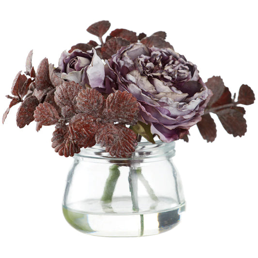 Allstate Floral 4.5" Rose Flower Arrangement with Glass Vase