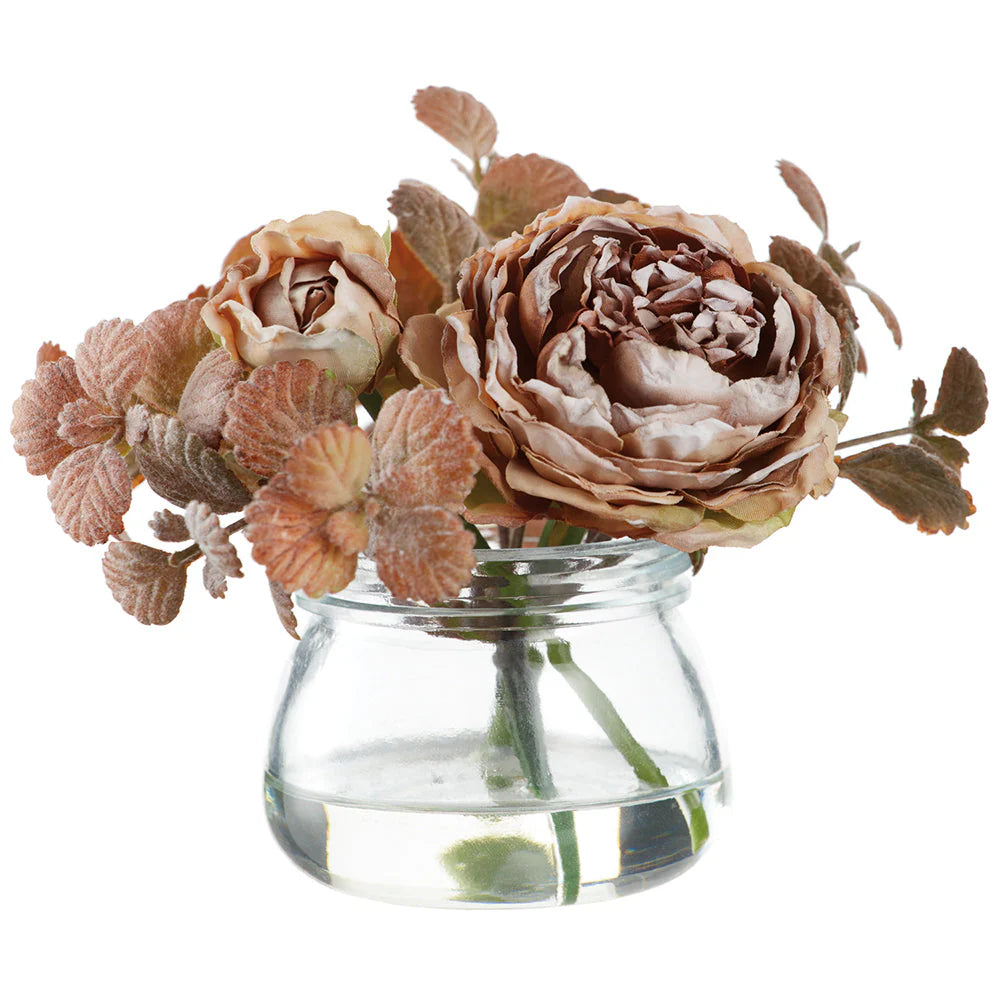 Allstate Floral 4.5" Rose Flower Arrangement with Glass Vase