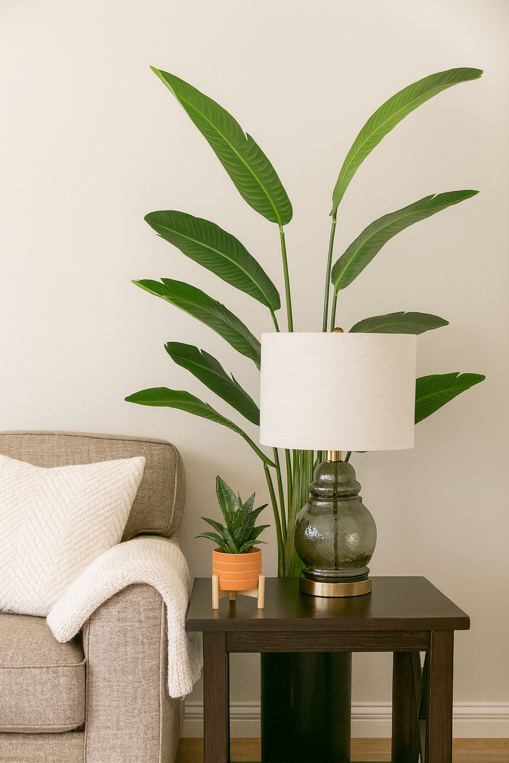 Planta de ave del paraíso de 45" de Allstate Floral con 8 hojas en maceta - Verde