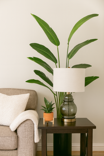 Allstate Floral 45" Bird of Paradise Plant with 8 Leaves in Pot - Green
