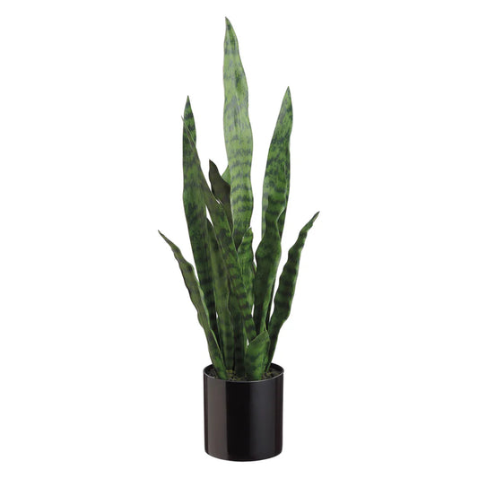 Allstate Floral 26" Sansevieria Snake Artificial Plant with Pot - Green