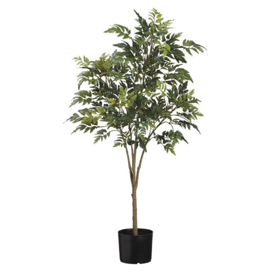 Allstate Floral 45" Ming Aralia Tree with Plastic Pot - Green