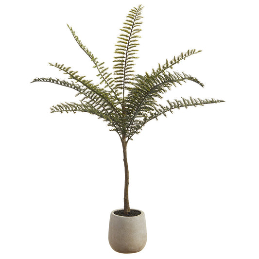Allstate Floral Jacaranda Fern Leaf Tree with Plastic Vase - Green