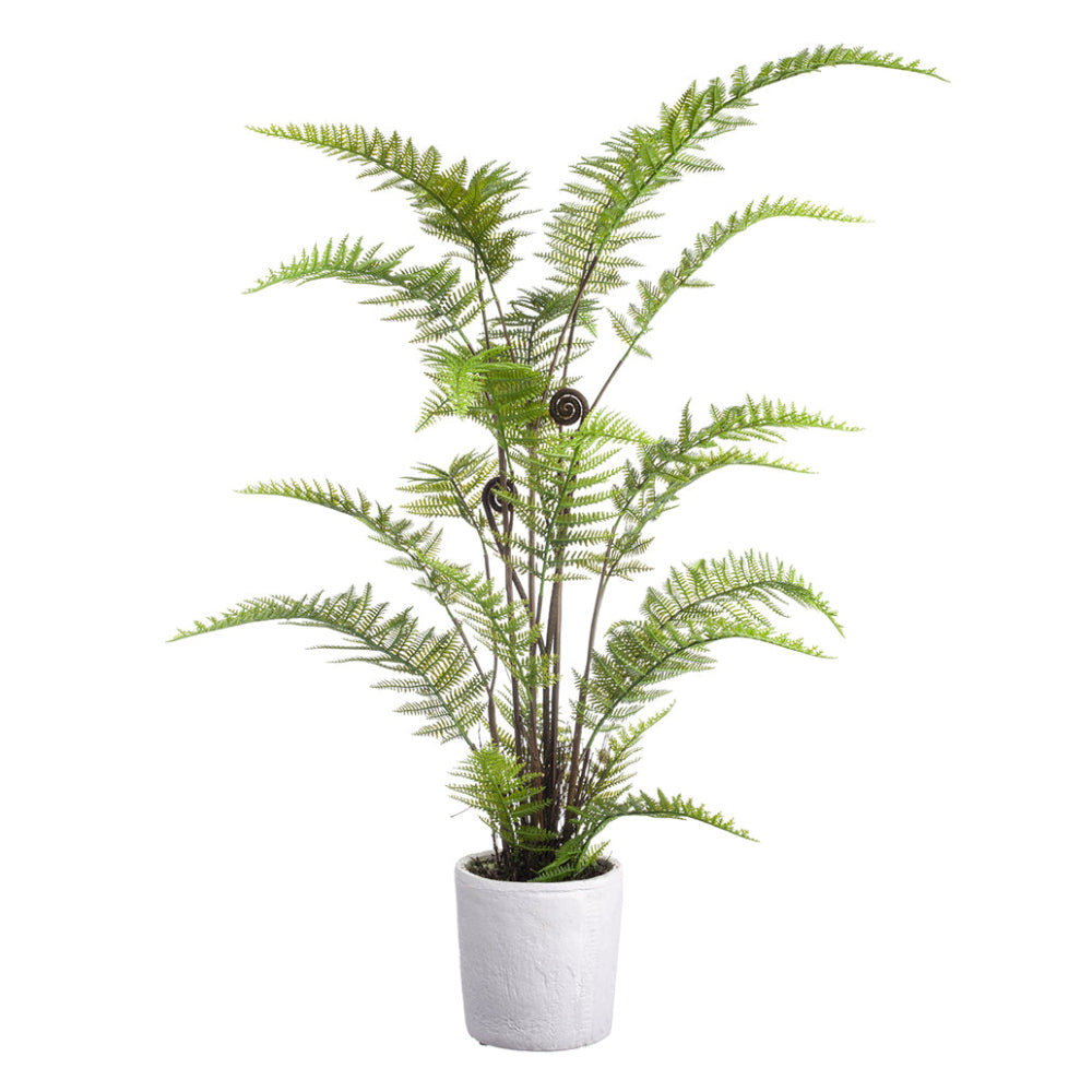 Allstate Floral 38" Fern Artificial Plant with Magnesium Oxide Vase - Green