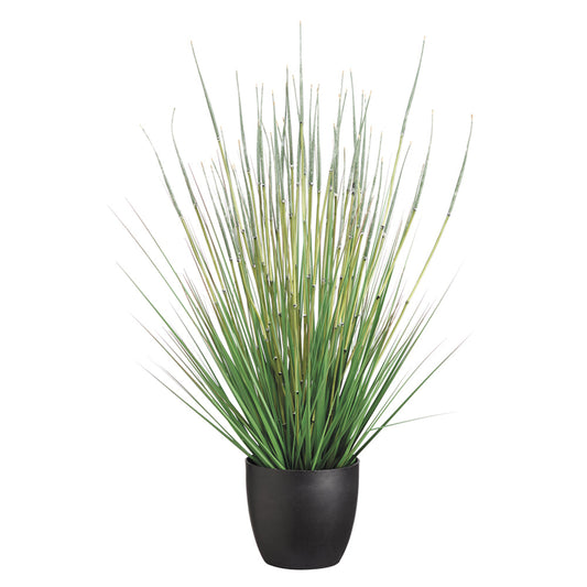 Allstate Floral 34" Grass and Horsetail Artificial Plant with Plastic Vase  - Green