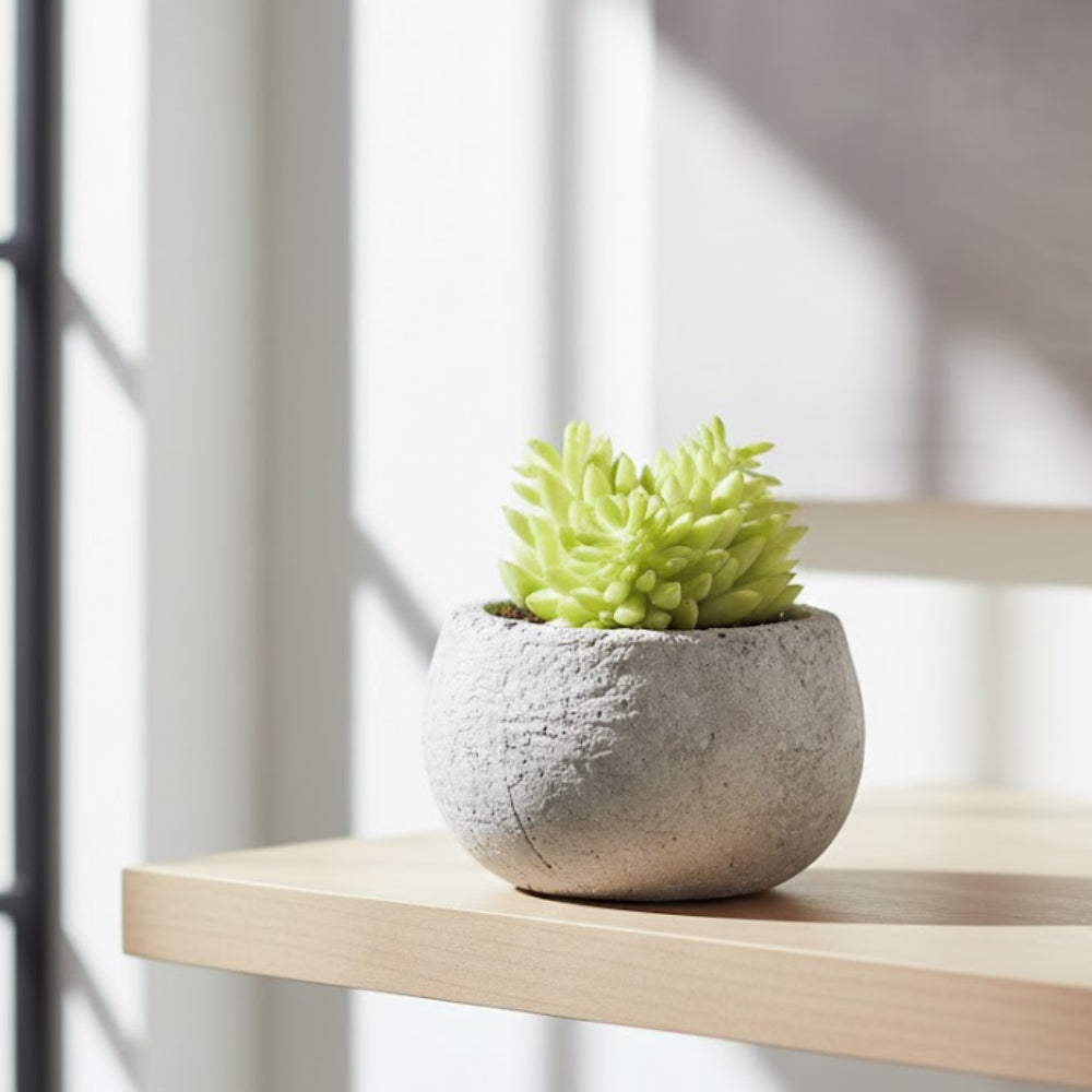 Allstate Floral Succulent Artificial Plants with Cement Pots - Assortment