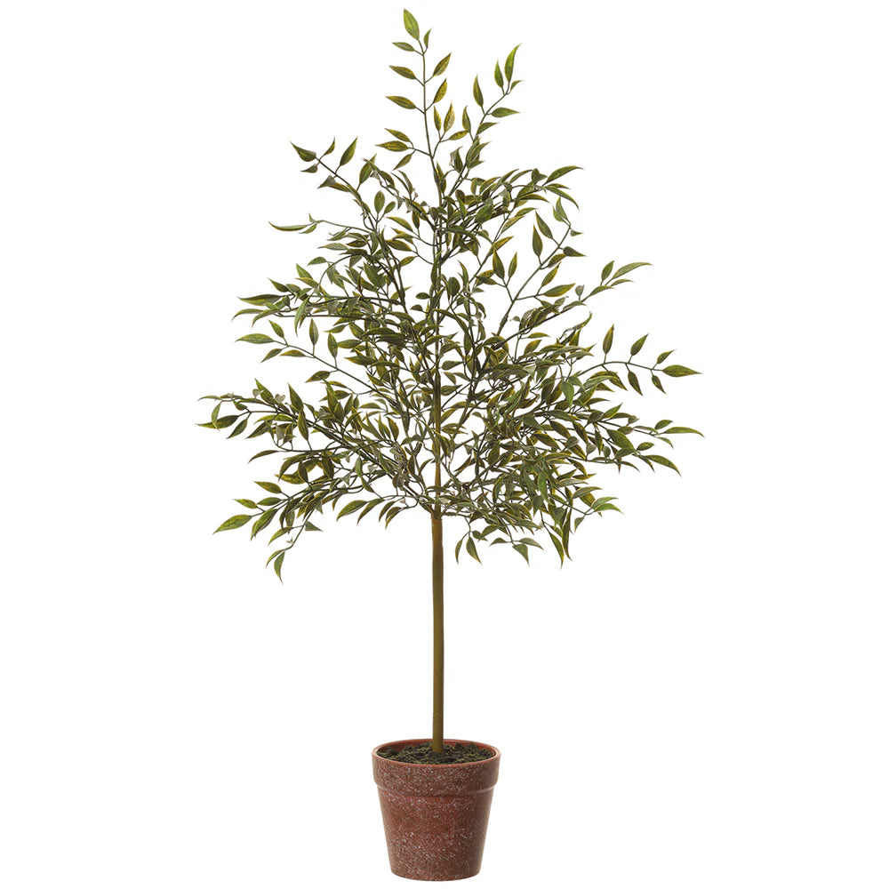 Allstate Floral 24' Bamboo Silk Tree with Pot - Green