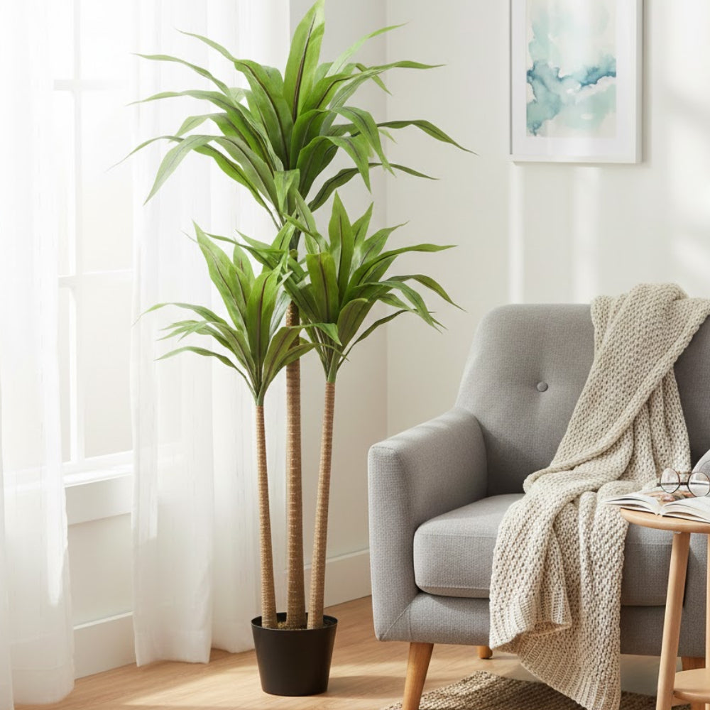 Allstate Floral 39" Bird's Nest Fern Tree with Pot - Green