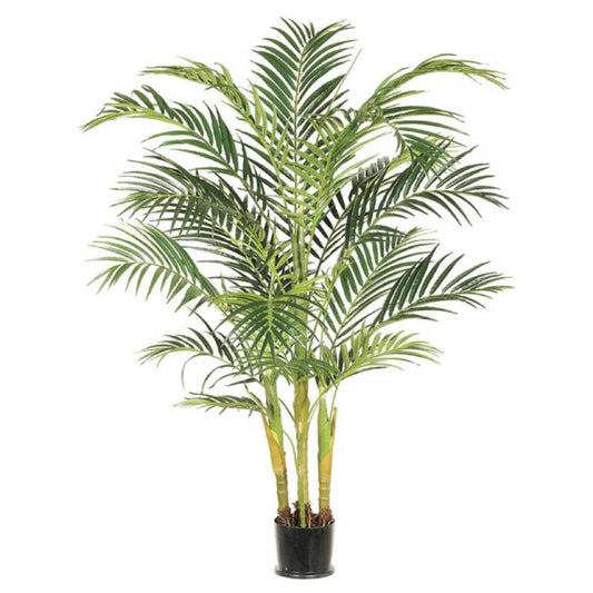 Allstate Floral 72" Tropical Areca Palm Tree with Plastic Pot - Green