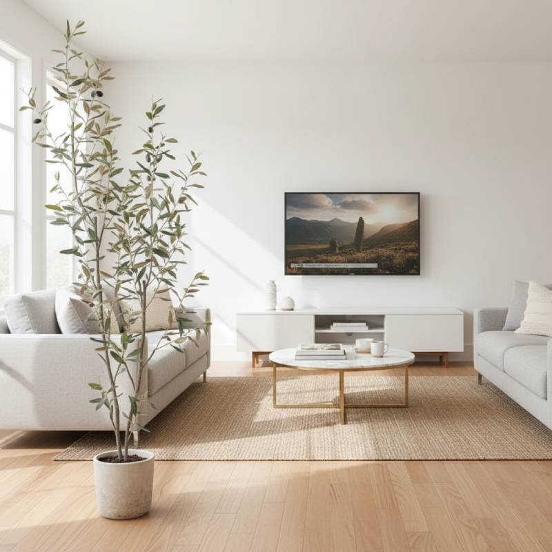 Allstate Floral 65" Olive Tree With Clay Pot - Green