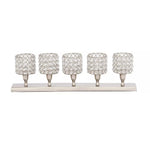 Decor Mache Glam Five Light Votive Candle Holder - Clear