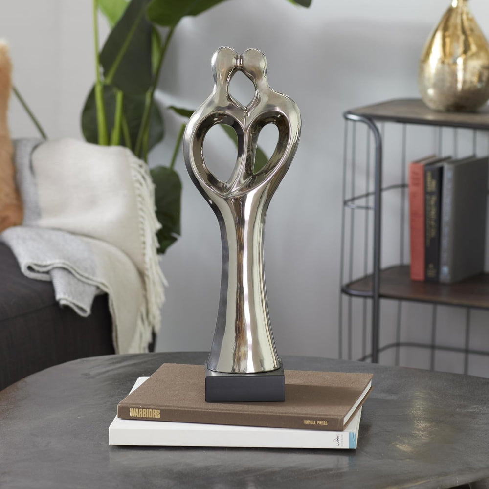 Decor Mache Eclectic 19" Sculpture - Silver