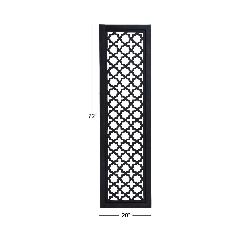 Geometric Wall Panel by Uma Enterprises - Black