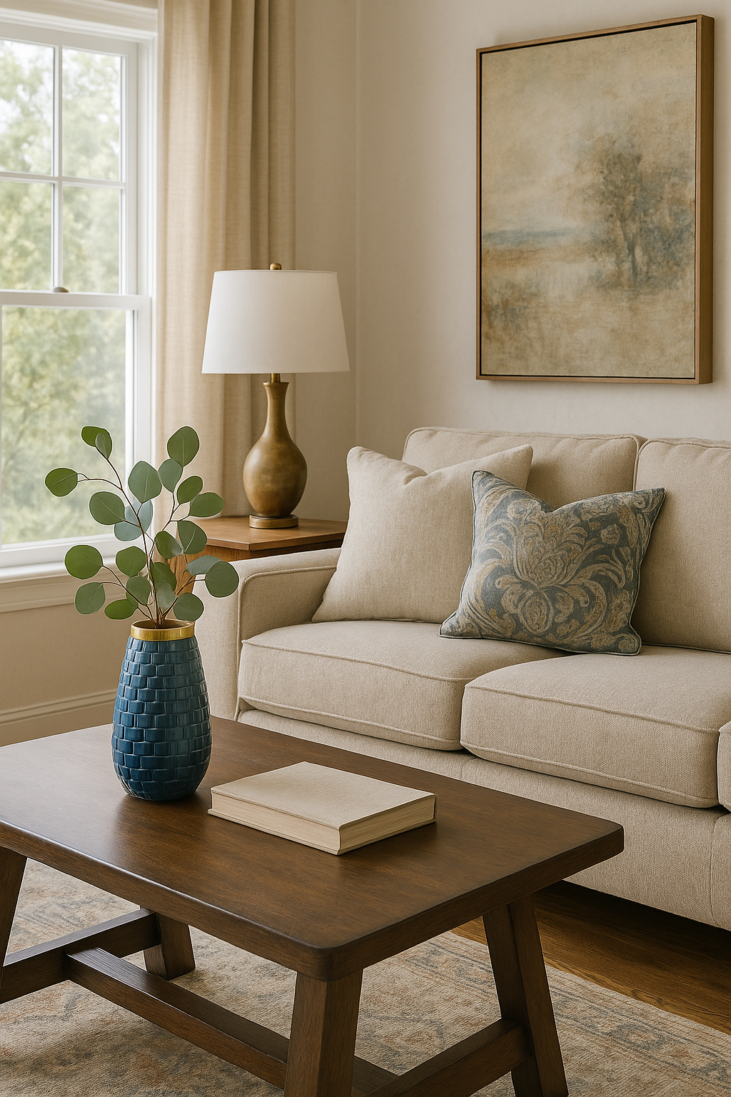 Jarrón de cerámica texturizado contemporáneo de 9" de Sagebrook Home, color verde azulado