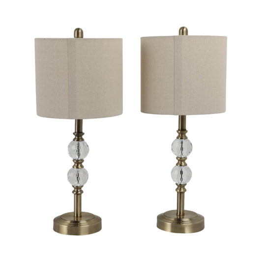 Sagebrook Home 26" Table Lamp (2-Pieces) - Gold