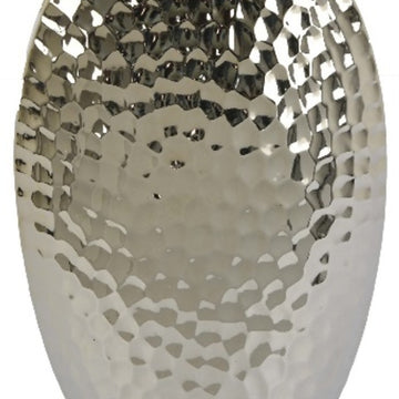 Three Hands 12.5" Oval Vase - Silver