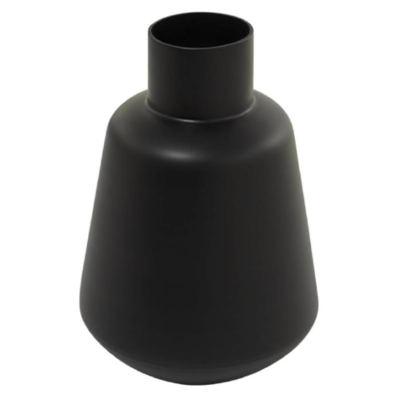 Decor Mache Modern 15" Vase - Black