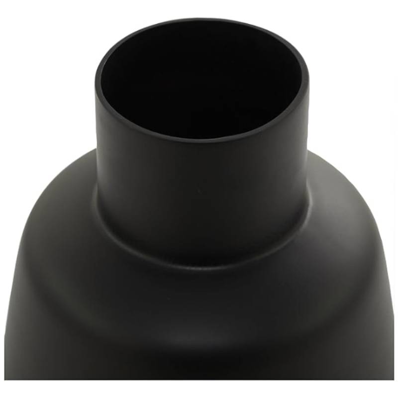Decor Mache Modern 15" Vase - Black