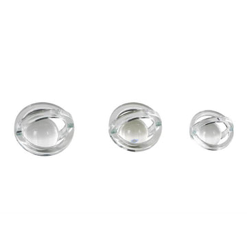 Decor Mache Geometric Orb Decorative Sculpture with Overlapping Rings (3 Pieces)