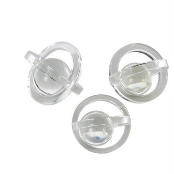 Decor Mache Geometric Orb Decorative Sculpture with Overlapping Rings (3 Pieces)