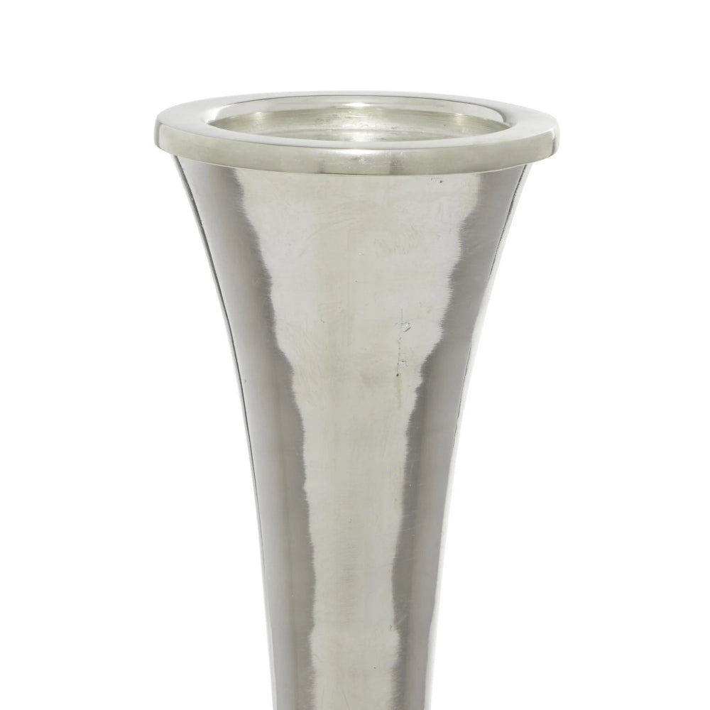 Decor Mache Aluminum Candle Holder (3 Piece) - Silver