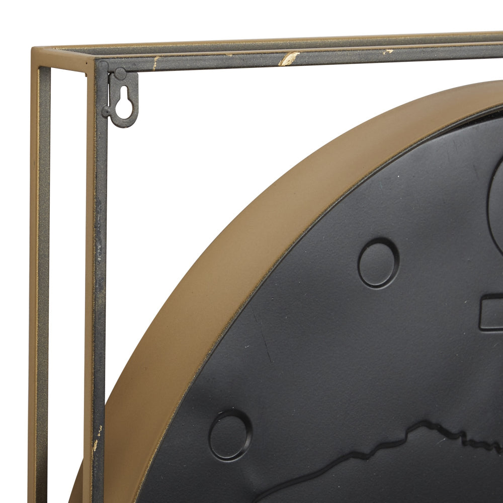 Decor Mache Vintage 26" Wall Clock - Gold/White