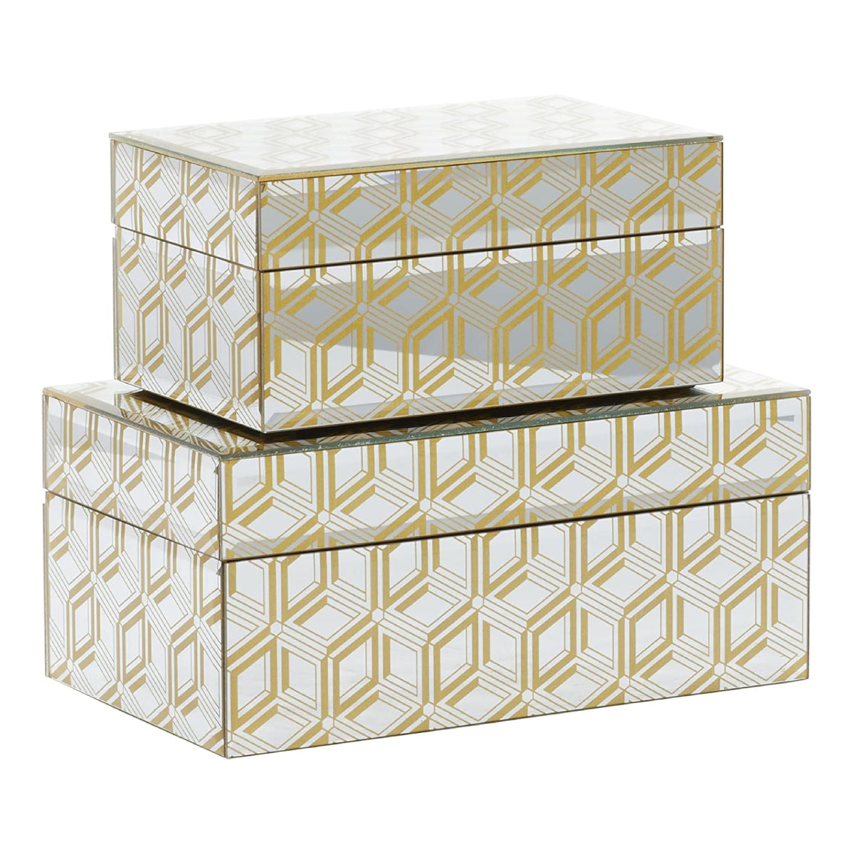 Decor Mache Glam Jewelry Organizer (Set of 2) - Gold