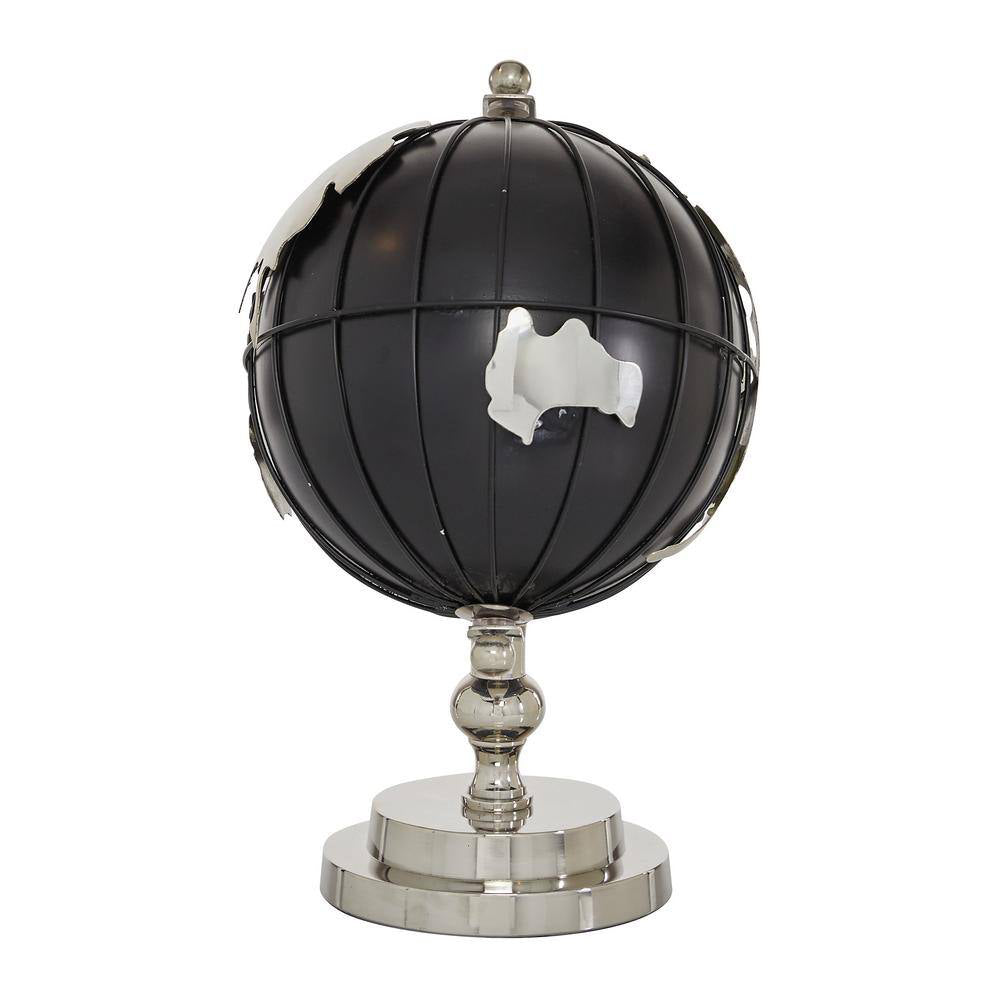 Decor Mache Contemporary 11" Globe - Black