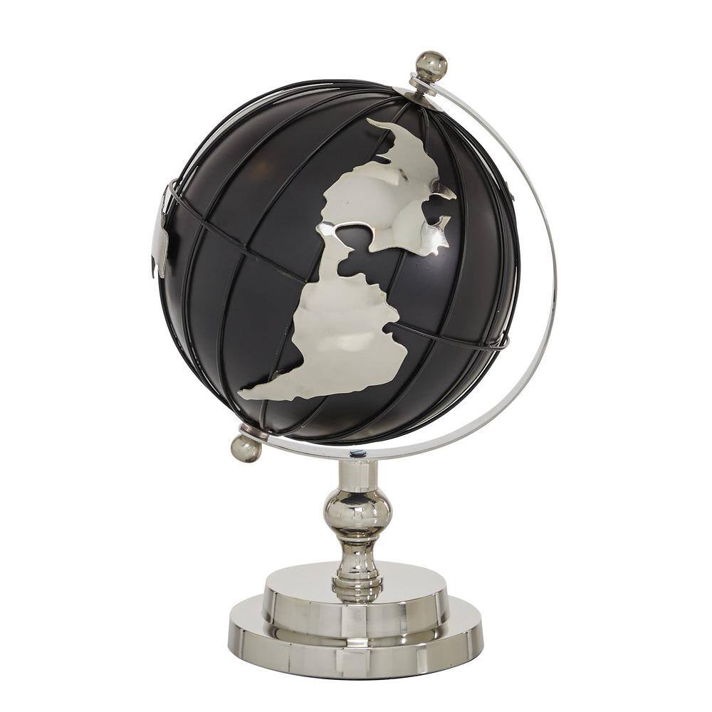 Decor Mache Contemporary 11" Globe - Black