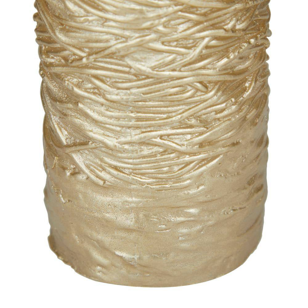 Decor Mache Traditional Flameless Candle (Set of 3) - Gold
