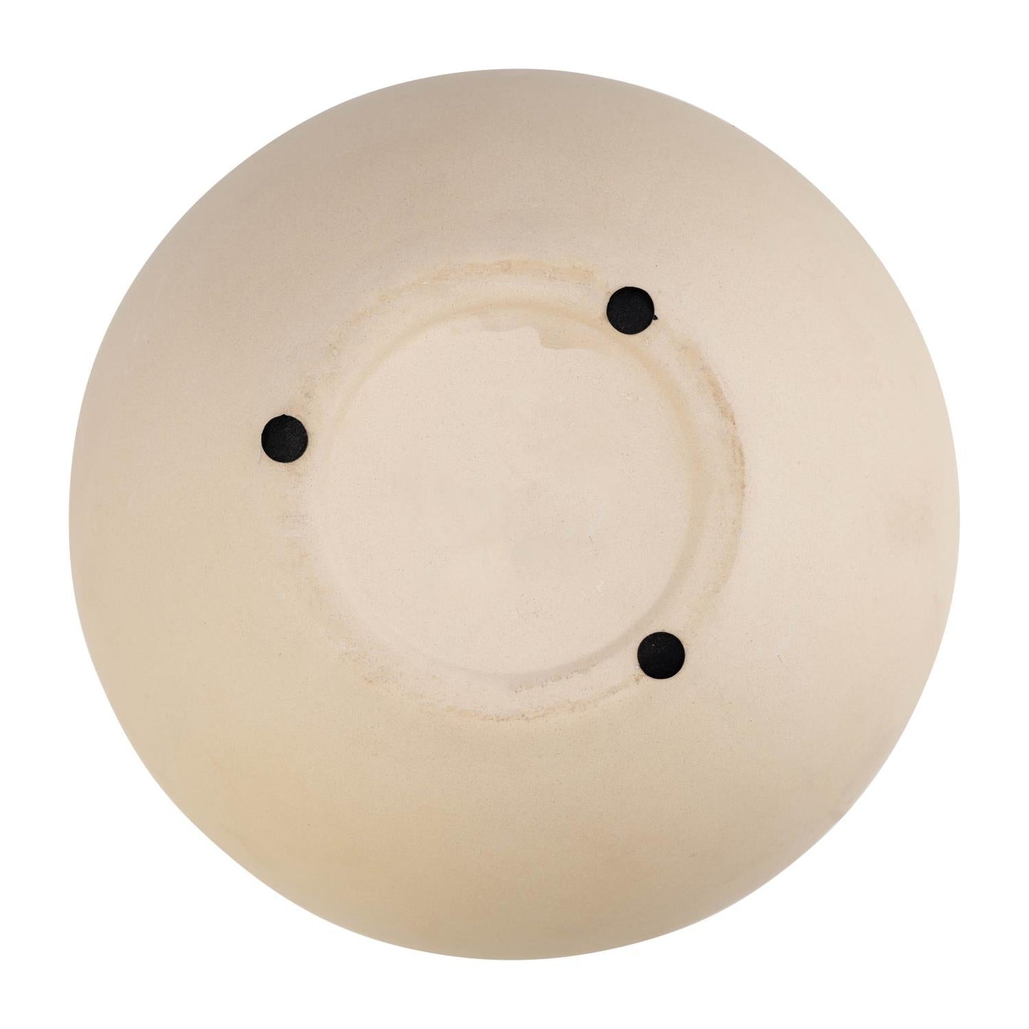 Cuenco de cerámica de 7" con tejido de Sagebrook Home - Beige marfil