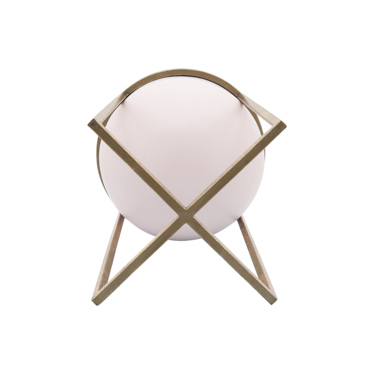 Macetero de metal contemporáneo con soporte de Sagebrook Home (juego de 2) - Rosa/dorado