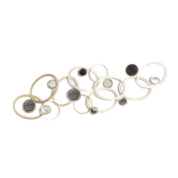 Gold Metal Glam Abstract Wall Decor
