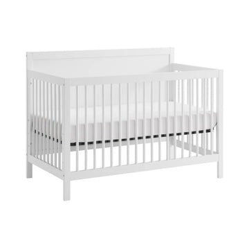 Delta Children Oxford Soho Baby Essential Convertible Crib with Panel Headboard - White