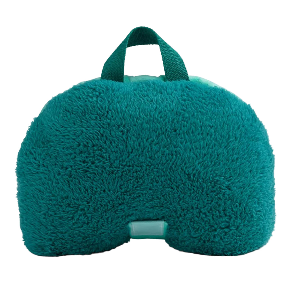 Manta de sherpa con bolsillo de almacenamiento para niños de Delta - Búho verde