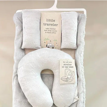 S.L Home Fashion Blanket and Pillow Set (4-Piece) - Gray
