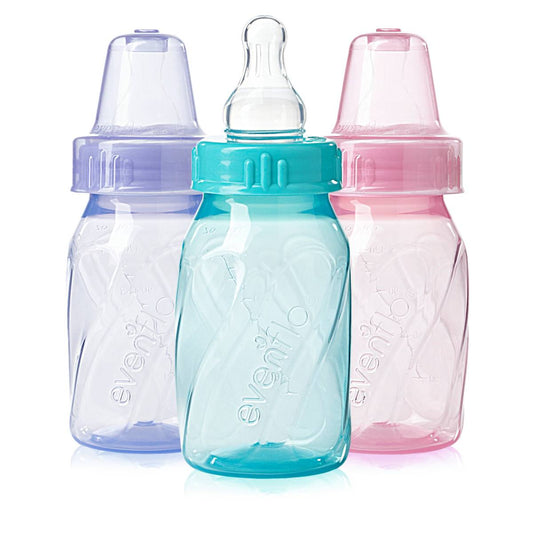 Evenflo Classic 4 oz Tinted Baby Bottles (3-Pieces) - Assortment