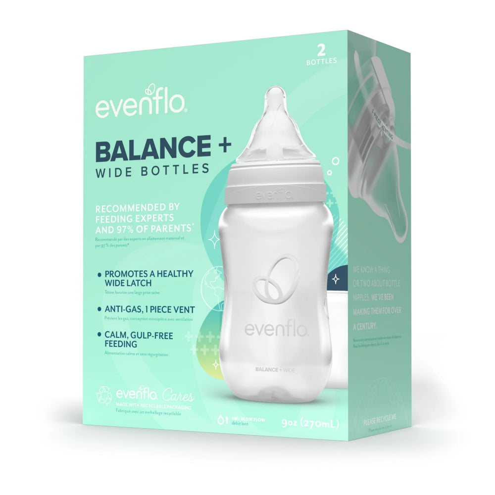 Evenflo Balance+ Wide Baby Bottles (2-Pieces)