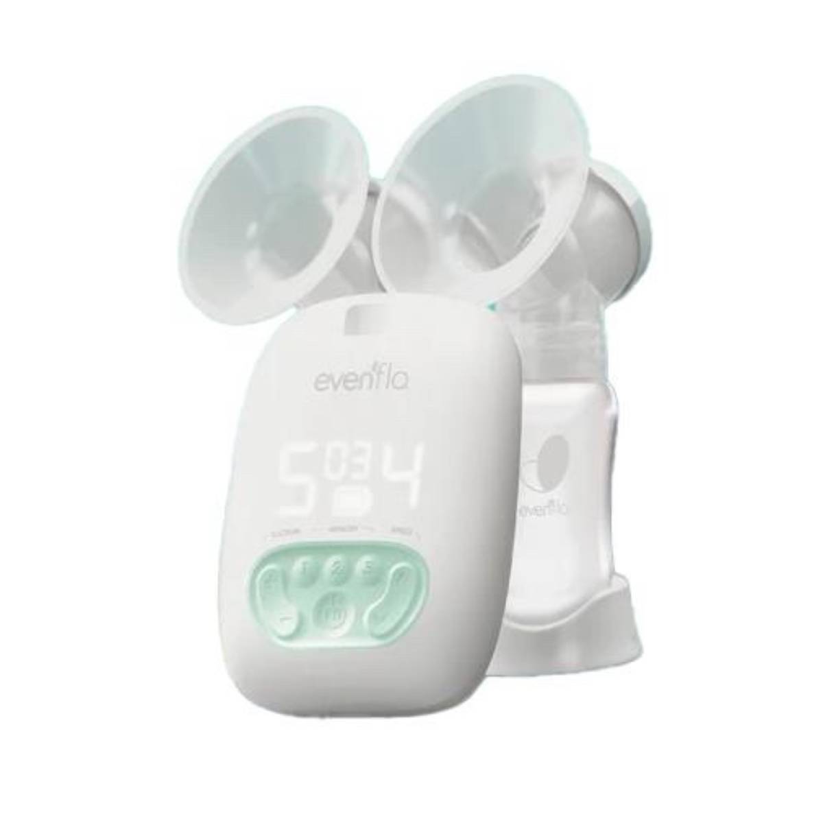 Evenflo Pocket Portable Double Electric Breast Pump - White